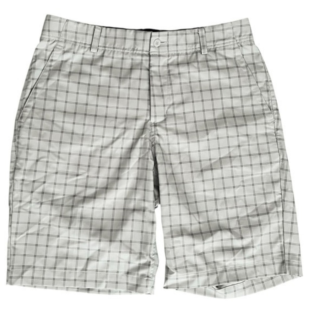 Nike Golf Dri Fit Standard Fit Plaid Mens Shorts Size 32
